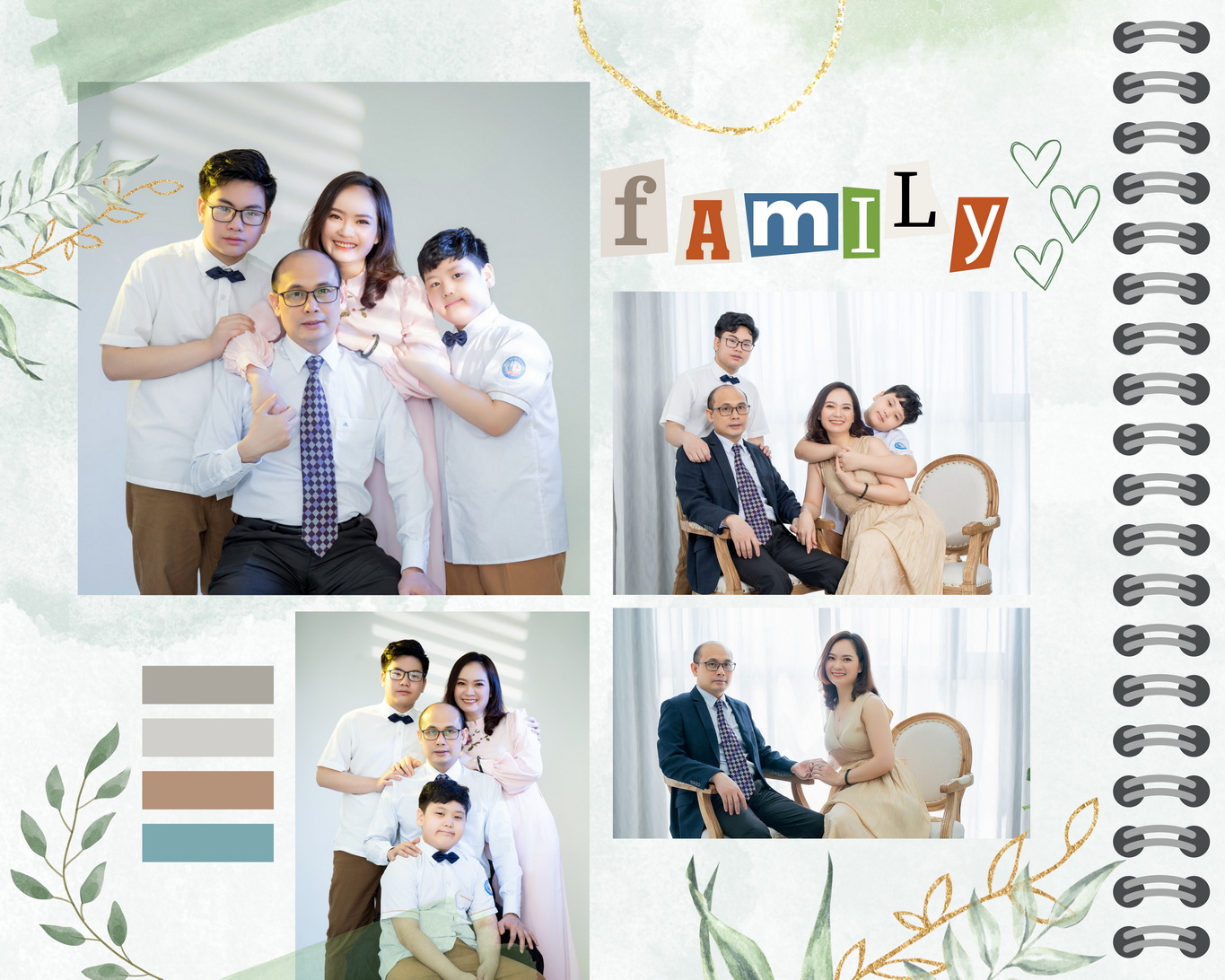 "Hạnh phúc đơn giản là được ở bên gia đình."